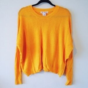 Say What yellow Cropped Sweater